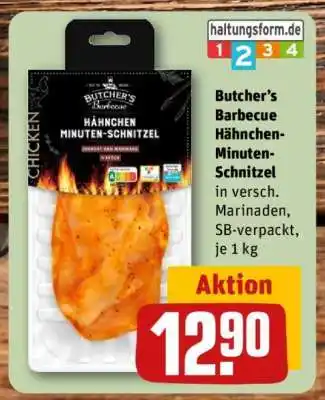 REWE Butcher’s Barbecue Hähnchen-Minuten-Schnitzel Angebot