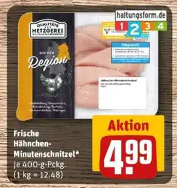 REWE Frische Hähnchen-Minutensteaks Angebot