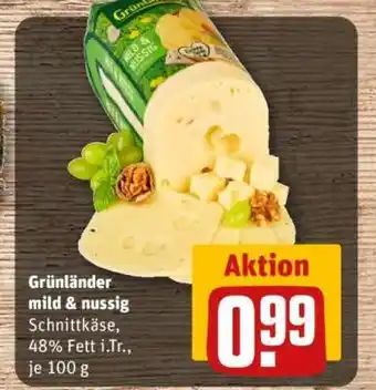 REWE Grünländer mild & nussig Angebot