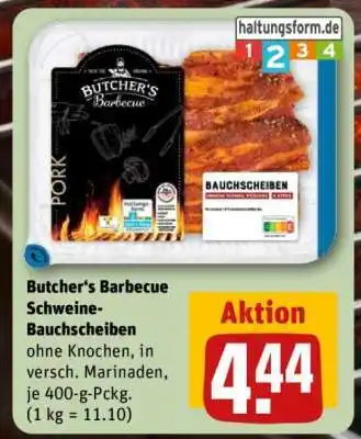 REWE Butcher’s Barbecue Schweine-Bauchscheiben Angebot