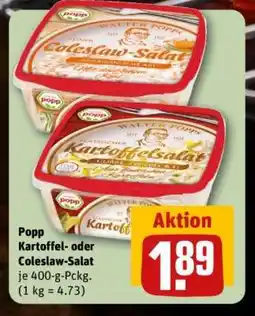 REWE Popp Kartoffel- oder Coleslaw-Salat Angebot