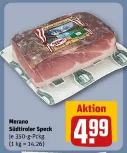 REWE Merano Südtiroler Speck Angebot