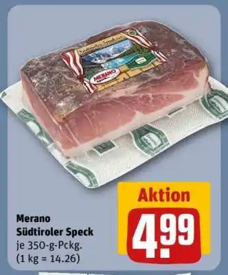 REWE Merano Südtiroler Speck Angebot