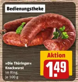 REWE Die Thüringer Knackwurst Angebot
