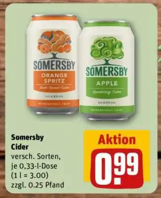 REWE SOMERSBY Cider Angebot