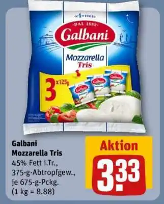 REWE Galbani Mozzarella Tris Angebot