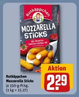 REWE Rotkäppchen Mozzarella Sticks Angebot