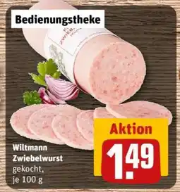 REWE WILTMANN Zwiebelwurst Angebot