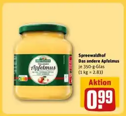 REWE Spreewaldhof Das andere Apfelmus Angebot