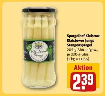 REWE Spargelhof Klaistow Klaistower Jungs Stangenspargel Angebot