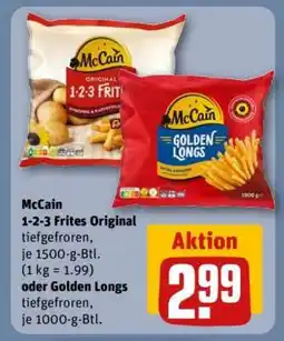 REWE McCain 1-2-3 Frites Original oder Golden Longs Angebot