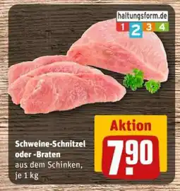 REWE Schweine-Schnitzel oder -Braten Angebot