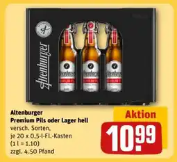 REWE Altenburger Premium Pils oder Lager hell Angebot