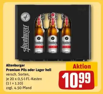 REWE Altenburger Premium Pils oder Lager hell Angebot