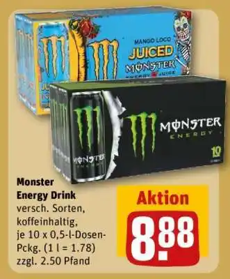 REWE Monster energy drink Angebot
