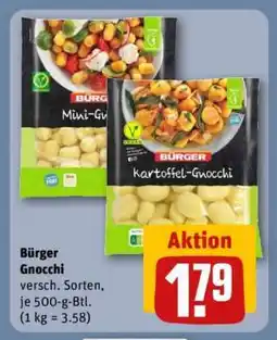 REWE Bürger Gnocchi Angebot