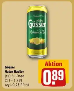 REWE GÖSSER Natur- radler Angebot
