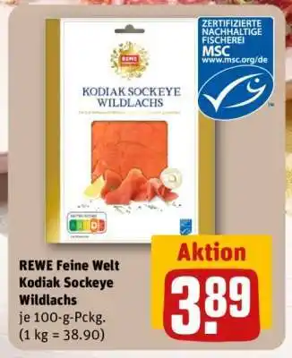 REWE REWE Feine Welt Kodiak Sockeye Wildlachs Angebot