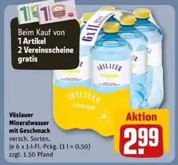 REWE Vöslauer Mineralwasser mit Geschmack Angebot