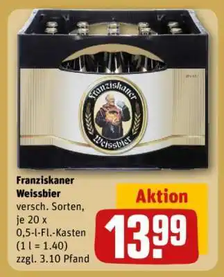 REWE Franziskaner Weissbier Angebot