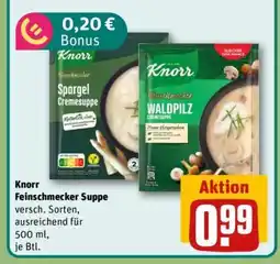 REWE Knorr Feinschmecker Suppe Angebot