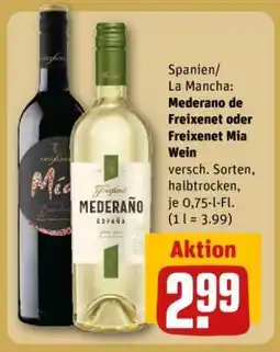 REWE Mederano de Freixenet oder Freixenet Mia Wein Angebot