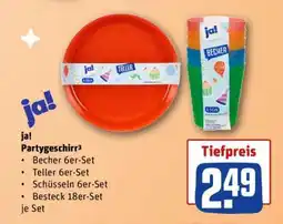 REWE ja! Partygeschirr³ Angebot