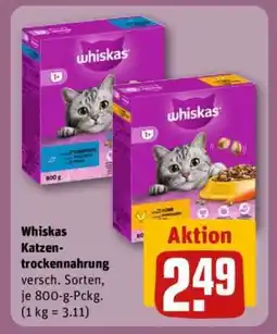 REWE Whiskas Katzentrocken-nahrung Angebot