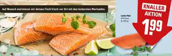 REWE Lachs-Filet mit Haut, je 100 g Angebot
