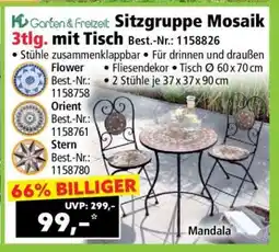 Norma Sitzgruppe Mosaik 3tlg. mit Tisch Angebot