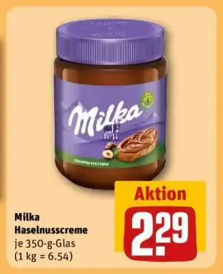 REWE MILKA Haselnusscreme Angebot