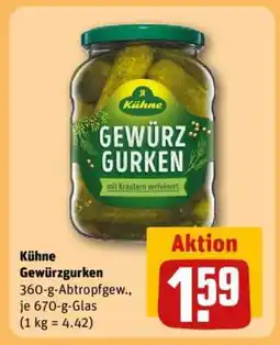 REWE KÜHNE Gewürzgurken Angebot