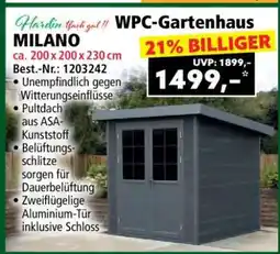 Norma WPC-Gartenhaus MILANO Angebot