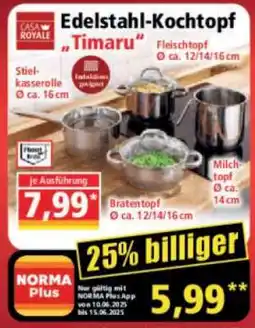 Norma Edelstahl- Kochtopf „Timaru“ Angebot