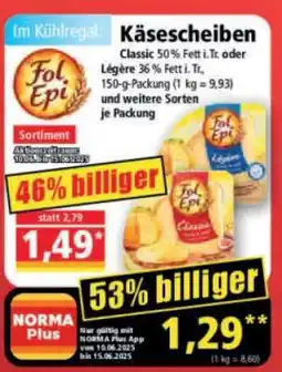 Norma Käsescheiben Angebot