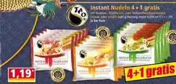 Norma Instant Nudeln 4 + 1 gratis Angebot