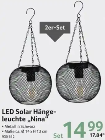 Selgros LED Solar Hängeleuchte ,,Nina“ Angebot