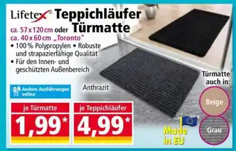 Norma Lifetex Teppichläufer Türmatte Angebot
