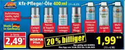 Norma Kfz-Pflege/-Öle 400 ml Angebot