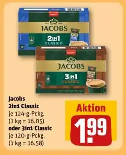 REWE Jacobs 2in1 Classic oder 3in1 Classic Angebot
