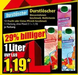 Norma Durstlöscher Wassermelonen-Geschmack, Multivitamin 12-Frucht oder Eistee Pfirsich-Geschmack Angebot