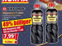 Norma Kikkoman Sojasauce 1 Liter Angebot