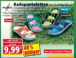 Norma Badepantoletten Angebot