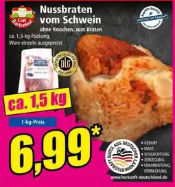 Norma Nussbraten vom Schwein Angebot