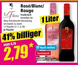 Norma Le Grand Filou Rosé/Blanc/Rouge Angebot