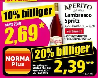 Norma Lambrusco Spritz Angebot