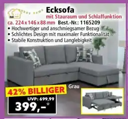 Norma Ecksofa mit Stauraum und Schlaffunktion Angebot