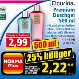 Norma Elcurina Premium Duschgel 500 ml Angebot