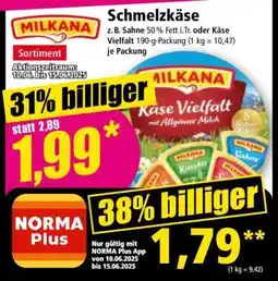 Norma Schmelzkäse Angebot