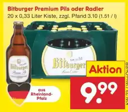 Netto Marken-Discount Bitburger Premium Pils oder Radler Angebot
